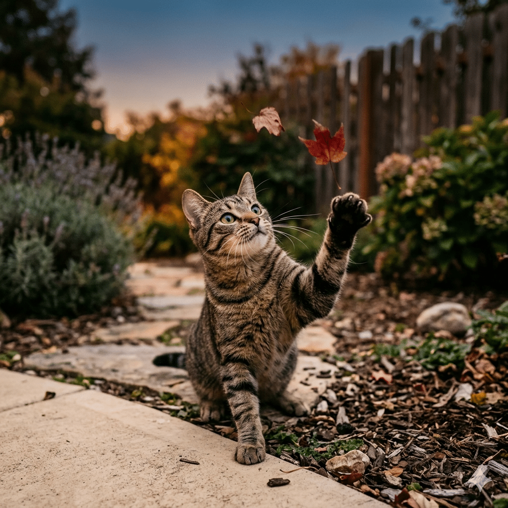 cat outdoors