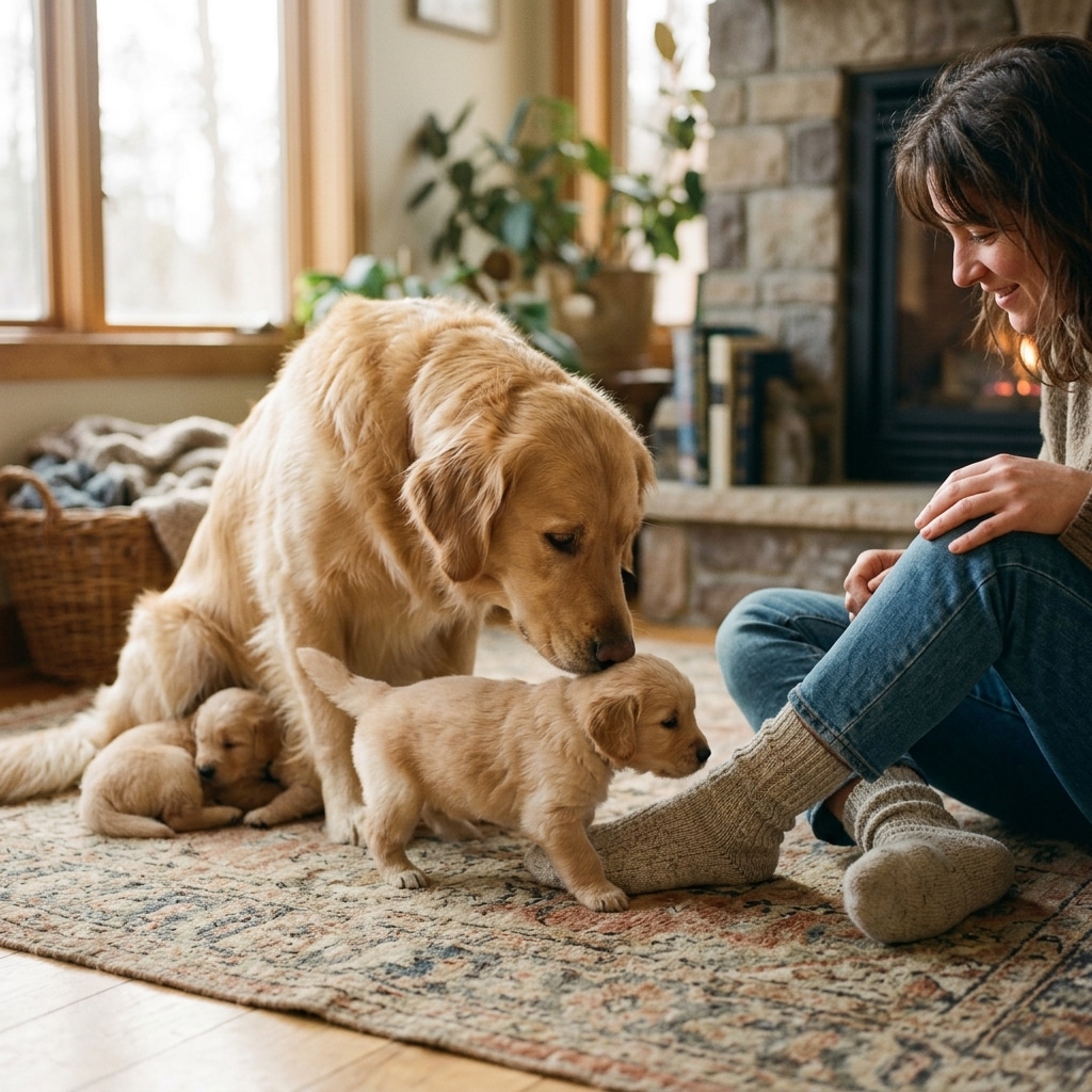 6. They Bring Their Puppies or Favorite Things to You